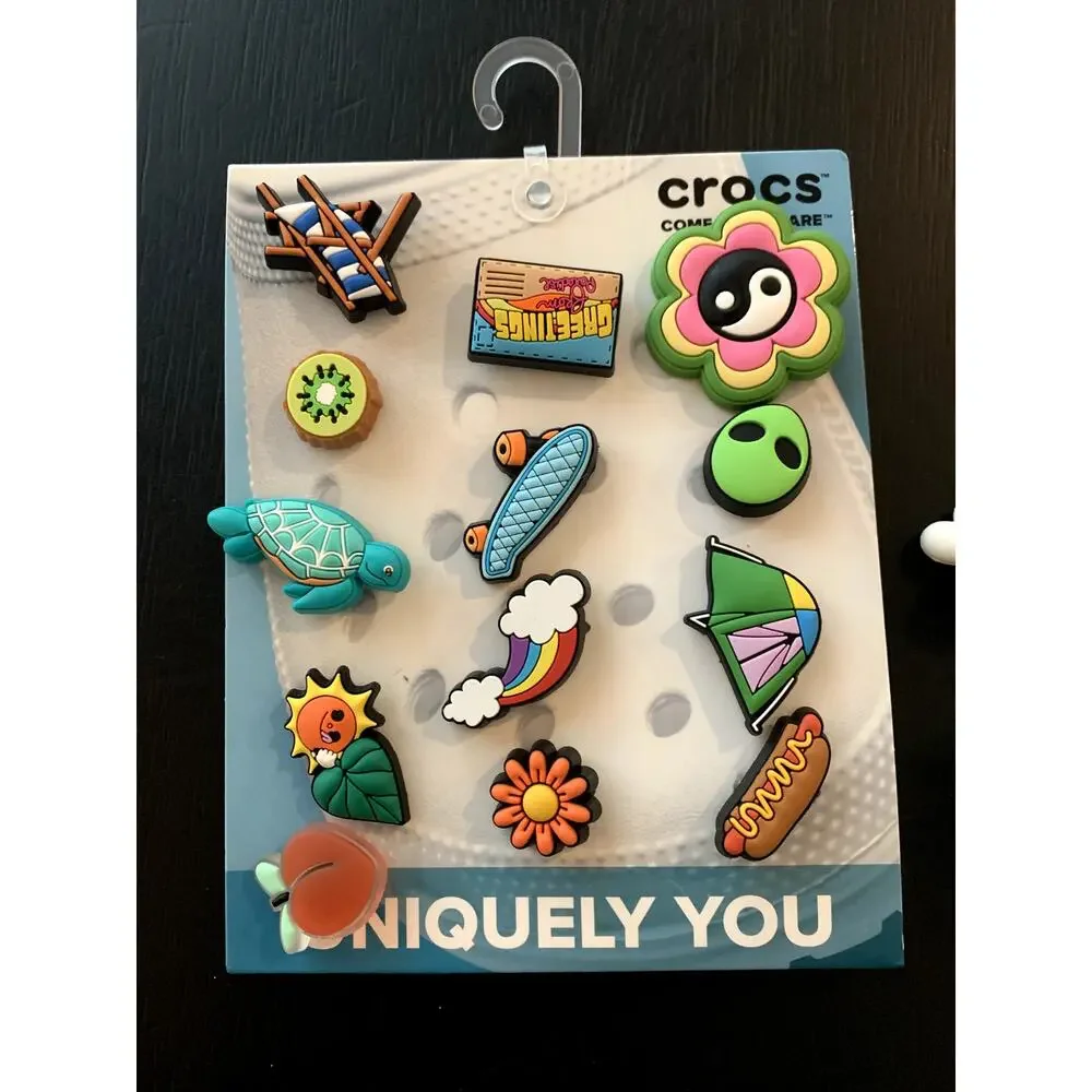 Crocs Jibbitz Charm Bundle | 2 Packs + 5 Loose Charms | Gen. Crocs Accessories
